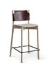 NORDIC Bar chair Leather back